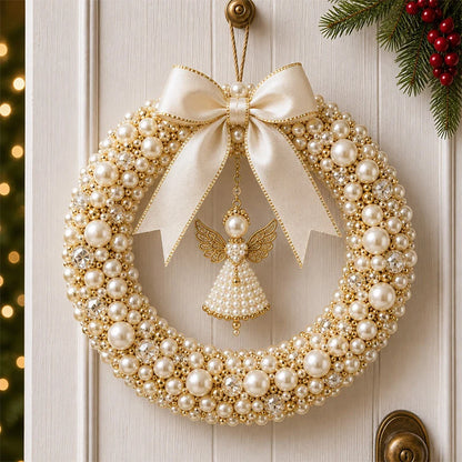 DIY Christmas Pearl Beaded Wreath Kit