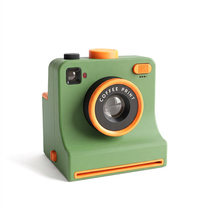 TYII™☕📸 3D Printed One-Touch Latte Art Camera – Coffee Stencil Printer